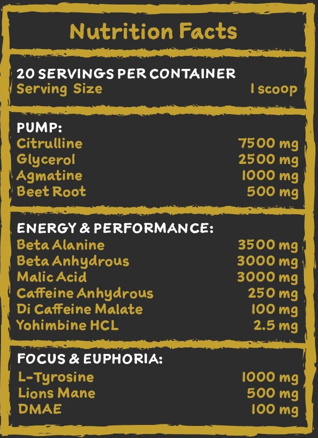 I AM Pre-Workout Fruit Punch